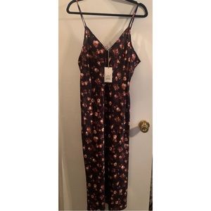 NWT- A New Day - Black Foral Slip Dress, Size L